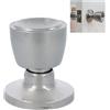 Amig - Pomello - Pomello del Passo - Set pomelli tipo tazza doppia maniglia - Comfort uso ideale porte interne design tipo tazza - 60/70 mm 19 x 8 x 8 cm - Ottone - Argento