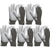vasalat 101175402_SB5 Guanti da lavoro, grigio/bianco, XL (confezione da 10)