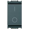 Vimar 0R16016 Idea Interruttore 2P 16 AX 250 V~, grigio. Max 200 W per lampade con alimentatore integrato (IEC 60669-1:2017)