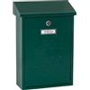 ARREGUI Premium E5603 Cassetta Postale Individuale in Acciaio, Cassetta della Posta da Parete, Dimensione M (DIN A4 e Riviste), Facile da Montare, Verde
