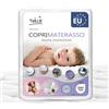 Twillie - Coprimaterasso 80 x 160 Impermeabile - Made in Europa - Oeko-Tex® - Aegis® - Traspirante - Proteggi Materasso Anallergico, Antiacari, Antibatterico, Antimuffa - Igienico 100% Policotone