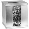 Popular Bath Silver Sinatra Argento, Resina, Tissue Box
