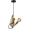 Lucide EXTRAVAGANZA CHIMP - Lampade a sospensione - Ø 18 cm - 1 x E27 - Nero