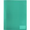 HERMA 19495 - Cartellina portadocumenti A4, in plastica resistente, con etichetta, tasca e linguetta in metallo, set di 3 cartelle in plastica resistente, per scuola e ufficio, colore: verde chiaro