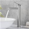 SHANFO Rubinetto Bagno Lavabo Alto,Miscelatore Monocomando per Lavabo,Fredda e Calda Regolabile Rubinetto per Lavabo Bagno,M2OK-T