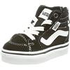 Vans Filmore Hi Zip, Sneaker, Unisex - Bambini e ragazzi, Suede/Canvas Black/White, 24.5 EU