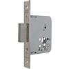 TESA 403150HN Serratura da incasso per Porte in Legno, entrata 50 mm, finitura grigio nichelato, frontale quadrato