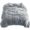 Jenny Sesal Piumone Matrimoniale Invernale Fluffy - Colore GRIGIO PERLA- Trapunta Anallergica traspirante 100% Microfibra by Eco-pelliccia di Pile - avvolgente e caldissima per l'inverno