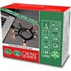 Konstsmide Catena luminosa a LED, satinata, 10 diodi ambrati, interno (USB), 0,64 W, cavo nero - 1772-830