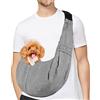PETLOFT Reversibile Borsa Trasportino Zaino, Borsa da Trasporto per Cani Piccoli, Adjustable Borsa a Tracolla, Cross-Body Pet Sling Carrier con Gancio per Collare per Cane/Gatto Fino a 4.99kg