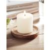 Casa personalizzati Candela profumata vaniglia su base decorativa in legno personalizzata Pentas personalizzate o neutre