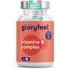 Gloryfeel Vitamina B Complex ad Alto Dosaggio, 6+ Mesi di Scorta, 200 Compresse, Tutte le Vitamine B con Qualità Testata, Vitamine B1, B2, B3, B5, B6, B7, B9 e B12, con Biotina, Acido Folico e Vitamina B12