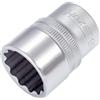 Hazet 900Z-21 Inserto Chiave a Bussola Doppio Esagono, Argento, Attacco Quadro, Cavo, 12.5 mm 1/2 di Pollice