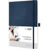 SIGEL Taccuino Conceptum premium A4 copertina morbida | CO317, rigato, blu, diario personale, bullet journal, libro delle idee, quaderno per scrittura