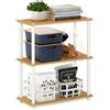 Furinno Scaffali senza Attrezzi Beech/White Tubi tondi