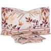 Laura Biagiotti - Completo letto Lenzuola Matrimoniale Maxi in Percalle di Cotone, Lenzuola Matrimoniali Due Piazze Con Sotto e Federe Palma Tortora
