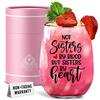 Kies CROWNLY CRYSTAL® Regalo Bicchieri Vino Personalizzati per Amica, Compleanno e Natale