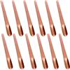 Thatyro Confezione da 12 cucchiai da dessert in acciaio inox, 14,8 cm, mini cucchiaini da degustazione in metallo, cucchiaini per antipasto, paletta per espresso, riutilizzabili, per caffè, bevande (oro rosa)