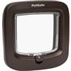 PetSafe gattaiola con chiusura manuale per gatti, resistente, facile da installare, dai Makers of Staywell, colore marrone, Per gatti di peso fino a 7kg