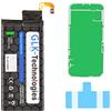 GLK-Technologies Batteria di ricambio ad alta capacità, compatibile con Samsung Galaxy S6 Edge SM-G925F / EB-BG925ABE, batteria originale GLK-Technologies | batteria da 2800 mAh | con 2 set di nastri adesivi