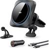 ESR HaloLock Caricatore Wireless per Auto con CryoBoost, Compatibile con iPhone 17/17e/16/15/14/13/12, Galaxy S26/S25, Tecnologia di Raffreddamento del Telefono, Include Un Adattatore QC 3.0 da 36W