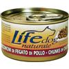 LifeDog Life Dog Naturale 90 gr - Bocconcini di Fegato di Pollo Cibo Umido per Cani