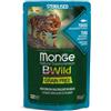 Monge BWild Grain Free Sterilised Tonno con Ortaggi Bocconcini in Salsa per Gatti - 85 g - KIT 12x PREZZO A CONFEZIONE