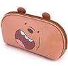 KARACTERMANIA We Bare Bears Siamo Solo Orsi Grizzly-Astuccio da Toilette Jelly Piccolo, Marrone, 27 x 14 cm