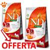 Farmina Dog N&D Pumpkin Adult Mini Pollo Zucca e Melograno - Offerta [PREZZO A CONFEZIONE] Quantità Minima 2, Sacco Da 7 Kg