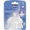 Chicco Natural Feeling Chicco Tettarella Stepup New 6M+ Flusso Veloce 2 Pc