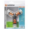 Gardena Kit di Derivazione Gardena per Tubi da 13 Mm (1/2 Pollice) e da 15 Mm (5/8 Pollice): Raccordo di Derivazione Stagno per Suddivisione del Flusso D'Acqua (18287-20)