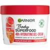 Garnier Body Superfood 48h Hydrating Gel-Cream Watermelon & Hyaluronic Acid crema-gel corpo idratante 380 ml per donna