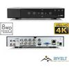RVT DVR 8 MPX 8 Canali + 8 IP 4K Ibrido 16 canali Totali p2p Gestione da remoto