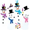 Baker Ross FE951 - Set di 8 segnalibri con pupazzo di neve, per creare il proprio libro e fare il proprio kit per bambini, arti natalizie e mestieri segnalibri per bambini