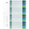Durable Divisorio 1-20, A4+ verricale, foglio indice personalizzabile, 100% riciclabile, multicolore, 679727