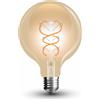 V-TAC GLOBO LED E27 4.8W FILAMENTO VINTAGE AMBRATA BIANCO CALDO CURVE VT-2075-LED217217