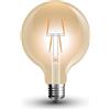 V-TAC GLOBO LED E27 4W FILAMENTO VINTAGE AMBRATA BIANCO CALDO VT-2004-LED217148
