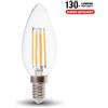 V-TAC LAMPADINA LED E14 6W FILAMENTO BIANCO FREDDO A CANDELA 130 LUMENWATT VT-2327-LED212850