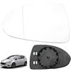 Soekodu Vetro a Specchio sostituzione per Opel Corsa D 07.2006-08.2014 / Corsa E 09.2014-06.2019, Specchio Esterno Regolabile adatto, Lente di Retromarcia Specchio di Vetro (Sinistra)