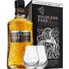 Highland Park Aged 12 Years Single Malt Scotch Whisky 70cl (Confezione Con 2 Bicchieri) - Liquori Whisky