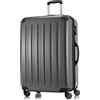 HAUPTSTADTKOFFER - Valigia Rigida Alex, TSA, Taglia 75 cm, 119 Litri, Colore Titano