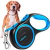 Edipets, Guinzaglio per Cani Allungabile, Retrattile, 5 e 8 Metri, Guinzaglio Flessibile per Addestramento e Passeggiate (Blu, 5 metri <20kg)