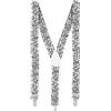 Boland - Bretelle con paillettes, lunghezza totale 75 cm con clip in metallo, portapantaloni, accessorio per carnevale, festa a tema o JGA
