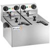 FRIGGITRICE ELETTRICA A DUE VASCHE - 3+3 L