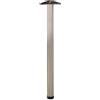 Amig - Gamba Tavolo Regolabile | Acciaio Cromato Opaco | Facile Installazione | Resistente Fino a 15kg | Adatta per Cucina, Soggiorno, Ufficio, 60 x 870 mm, Cromo Opaco, Metallo