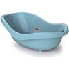 Babylon vaschetta per bagnetto Donny bagnetto neonati con termometro da bagno, accessori compatti, vaschetta bagnetto neonato 0-36 mesi, vasca bagno neonato con tappo, colore: blu
