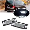 njssjd 2 luci a LED per targa V.W Caddy MK3 Transporter T5 T6 Golf MK5 P/assat B5 B6 J/etta Touran S.koda Superb 18-SMD 6000K bianco Canbus LED Tag Lampade