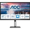 Aoc Monitor Led 27 Aoc 2560x1440p/QHD/4ms/F/Nero [Q27V5N/BK]