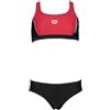 Arena Junior G Thrice Jr Costume Due Pezzi Slip+Top Nero/Fragola Junior Bimba