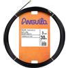 Anguila 14103030 - Guía pasacables Nylon Monofilamento, 30 Metros, Diámetro 3mm, Negro